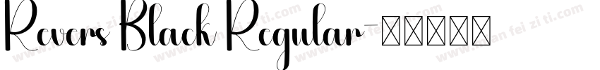 Revers Black Regular字体转换